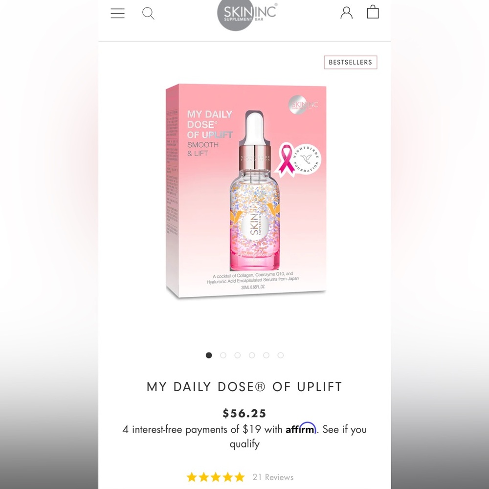 My Daily Dose of Uplift Smooth and Lift Serum